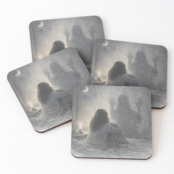 Item preview, Midnight Understands What I Can’t Say – Melancholic Night Illustration designed and sold by ByKubraArt.