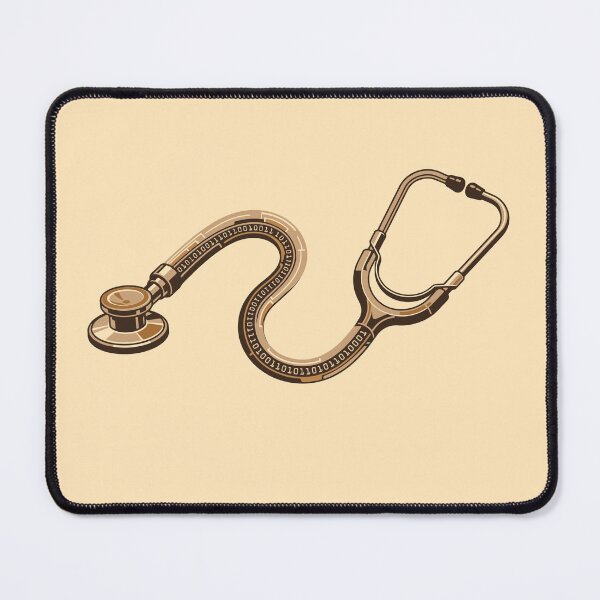 Item preview, Modern BioTech Binary Digital Stethoscope Design designed and sold by Bio Tech Art.