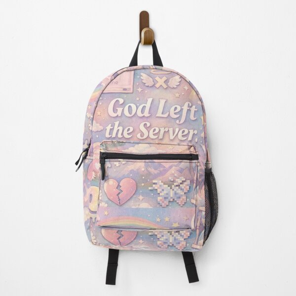 Item preview, God Left the Server Aesthetic Vaporwave Collage designed and sold by Mauswohn.