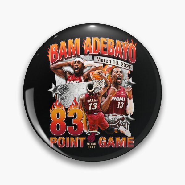 Item preview, Miami Bam Adebayo 83 Points Game Retro  designed and sold by HughIeas.