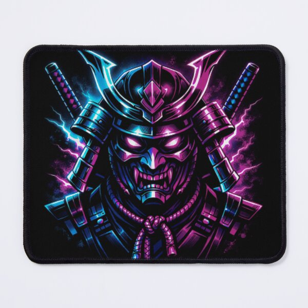 Item preview, Neon Samurai Cyberpunk Warrior | Glowing Streetwear Samurai Design designed and sold by WittyWear Designs.