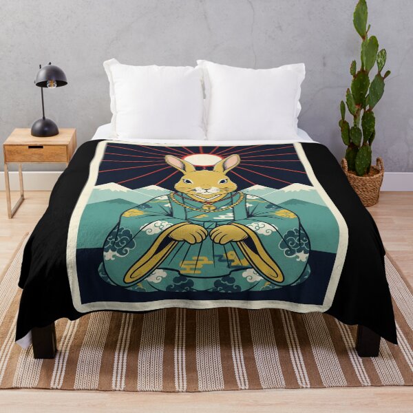 Item preview, Samurai Rabbit Japanese Style Warrior Illustration designed and sold by JordynLadukeg65.