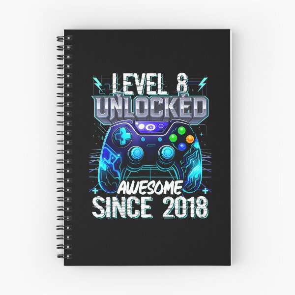 Item preview, Level 8 Unlocked Gamer Milestone Neon Controller Graphic designed and sold by FGTV2021.