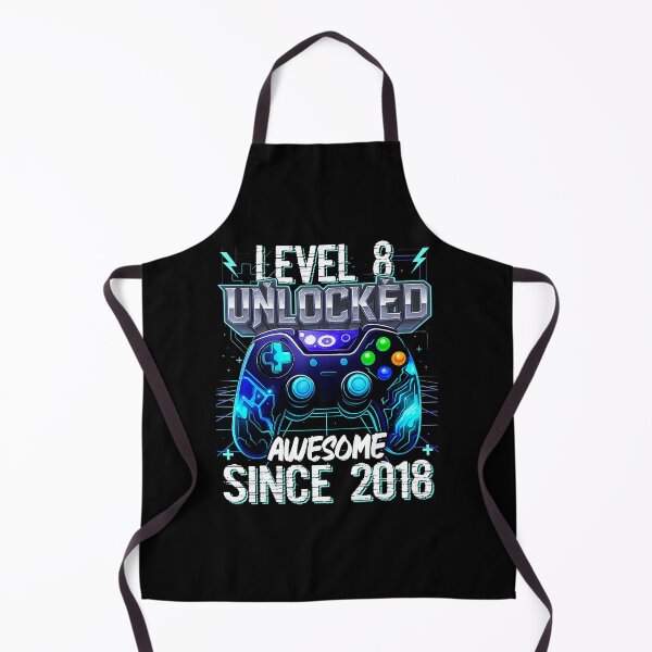 Item preview, Level 8 Unlocked Gamer Milestone Neon Controller Graphic designed and sold by FGTV2021.