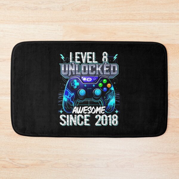 Item preview, Level 8 Unlocked Gamer Milestone Neon Controller Graphic designed and sold by FGTV2021.