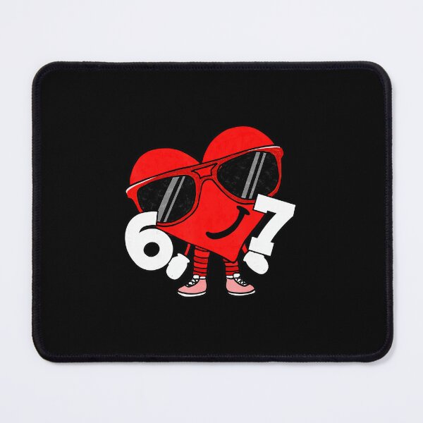 Item preview, 67 Cool Heart Character Funny Number Cartoon designed and sold by gladysenglish.