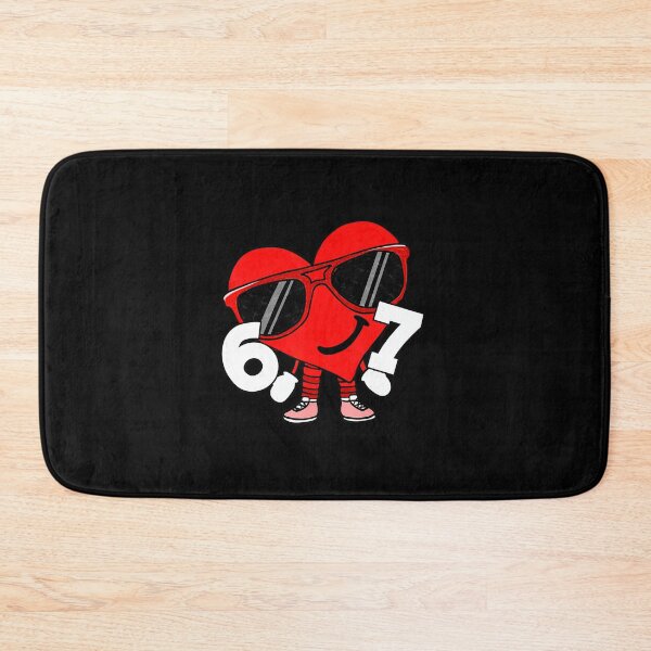 Item preview, 67 Cool Heart Character Funny Number Cartoon designed and sold by gladysenglish.