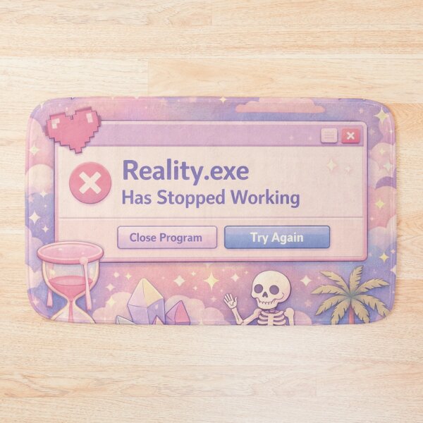 Artikelvorschau, Reality exe Has Stopped Working Aesthetic Collage entworfen und verkauft von Mauswohn.