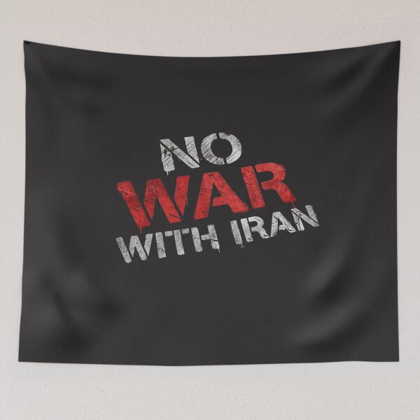 Item preview, No War With Iran Anti War Peace Protest Political Graphic T-Shirt designed and sold by FormalDehyena.