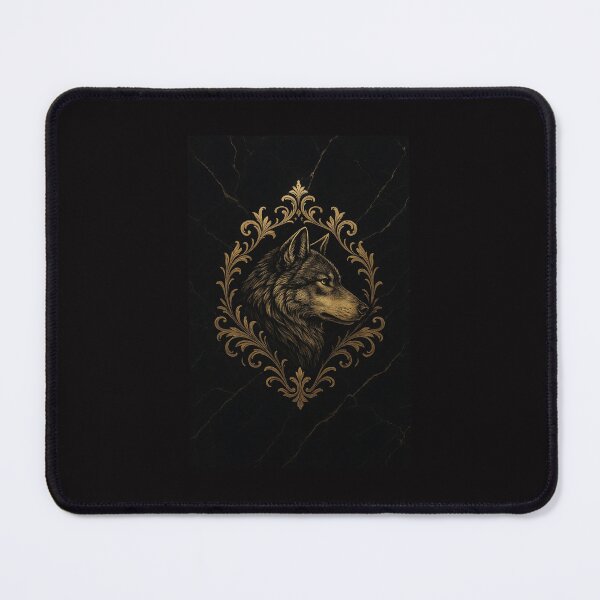 Item preview, Golden Wolf - dark, luxurious animal designed and sold by GildedLegends.
