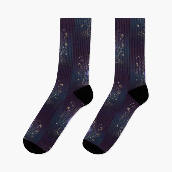 Item preview, Virgo Zodiac Cat – Celestial Astrology Cat, Cosmic Galaxy Cat Illustration designed and sold by saphira-art.