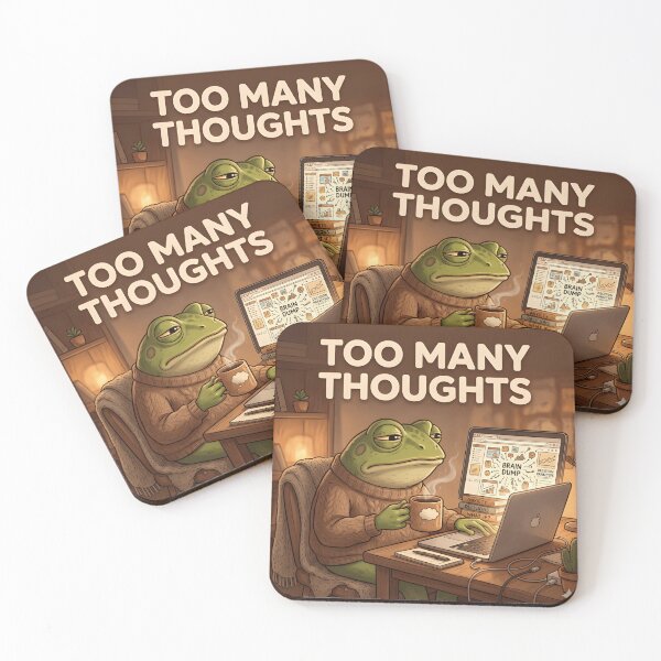 Item preview, Funny Animal Memes for Overthinking Frog ?T-Shirt & Sticker designed and sold by ZyxDes.