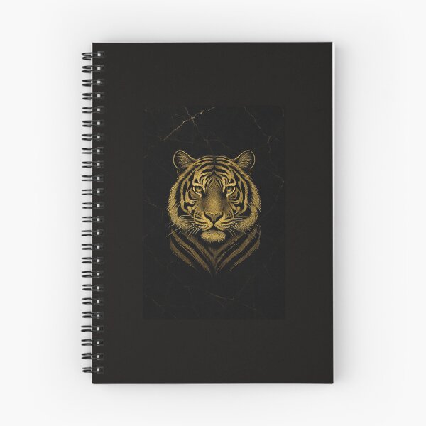 Item preview, Tiger in gold on a black background designed and sold by GildedLegends.