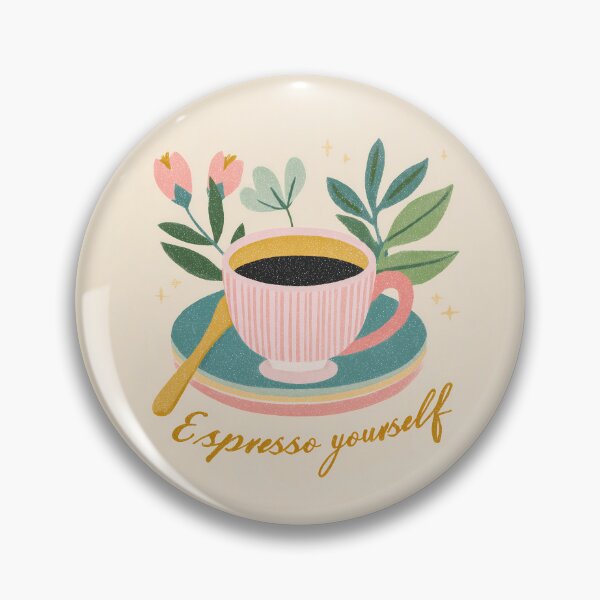 Item preview, Espresso Yourself  Coffee Cup Icon Illustration designed and sold by BobaBunny76.