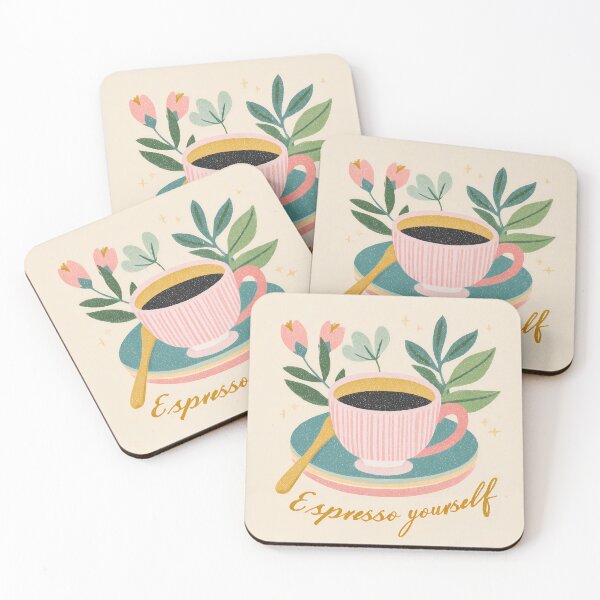 Item preview, Espresso Yourself  Coffee Cup Icon Illustration designed and sold by BobaBunny76.