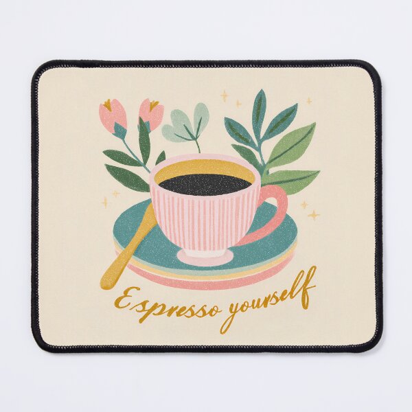 Item preview, Espresso Yourself Coffee Cup Icon Illustration designed and sold by BobaBunny76.