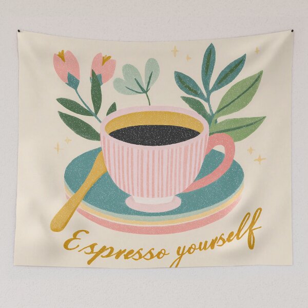 Item preview, Espresso Yourself  Coffee Cup Icon Illustration designed and sold by BobaBunny76.