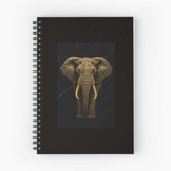 Item preview, Golden Elephant - Luxurious Dark Wall Art designed and sold by GildedLegends.