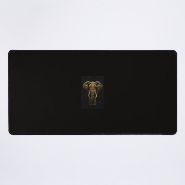 Item preview, Golden Elephant - Luxurious Dark Wall Art designed and sold by GildedLegends.