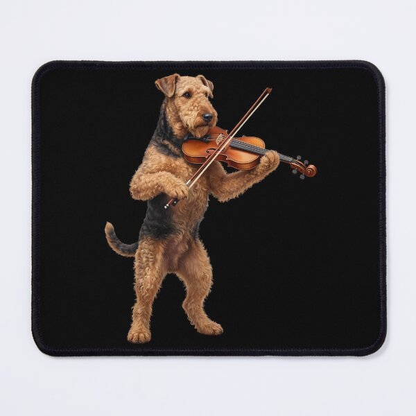 Item preview, Airedale Terrier Playing Viloin Player Violinist Dog Lover designed and sold by TerryConnells.
