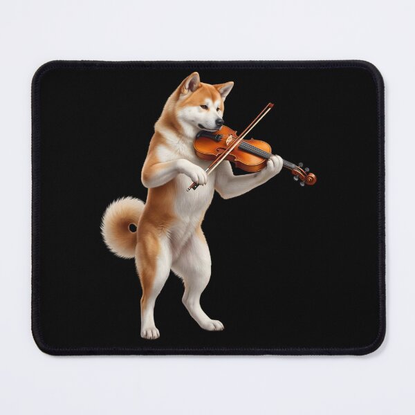 Item preview, Akita Playing Viloin Player Violinist Dog Lover designed and sold by TerryConnells.