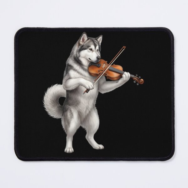 Item preview, Alaskan Malamute Playing Viloin Player Violinist Dog Lover designed and sold by TerryConnells.