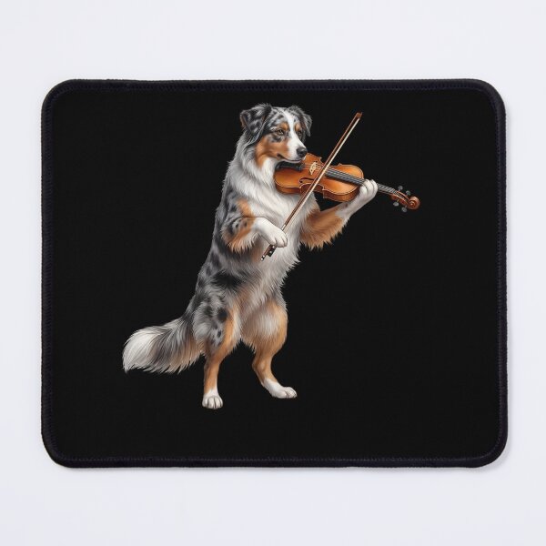 Item preview, Australian Shepherd Playing Viloin Player Violinist Dog Lover designed and sold by TerryConnells.