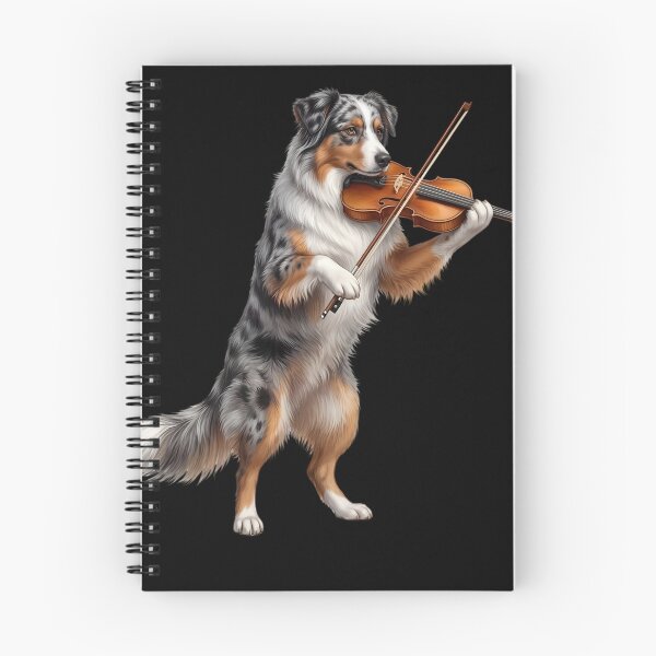 Item preview, Australian Shepherd Playing Viloin Player Violinist Dog Lover designed and sold by TerryConnells.