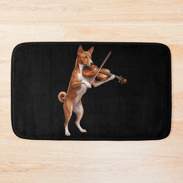 Artikelvorschau, Basenji spielt Violine, ist ein Hundeliebhaber. entworfen und verkauft von TerryConnells.