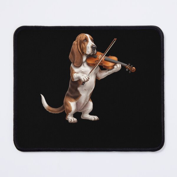 Item preview, Basset Hound Playing Viloin Player Violinist Dog Lover designed and sold by TerryConnells.