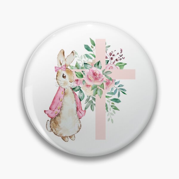 Item preview, Pink Peter Rabbit Happy Easter designed and sold by SvetlanaArt.
