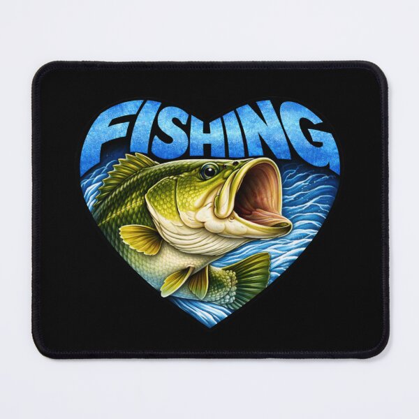 Item preview, Fishing - Bass Heart Shape designed and sold by Myra365Art.