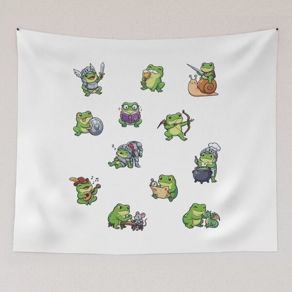 Item preview, RPG Frog sticker pack designed and sold by AliveStyle.