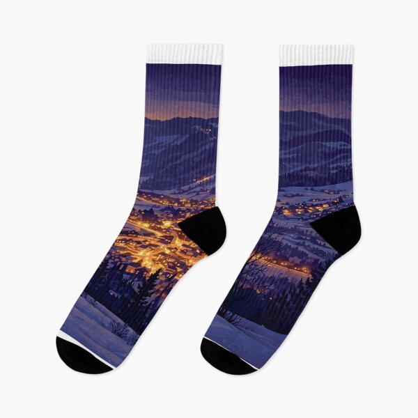 Item preview, Krościenko nad Dunajcem – Winter Night Panorama designed and sold by darekkocurek.