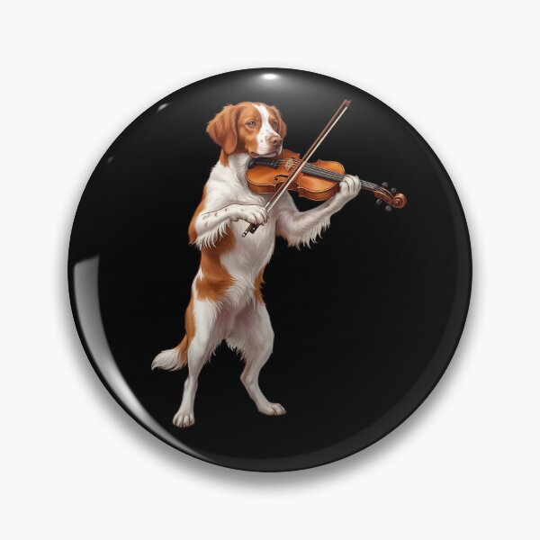 Item preview, Brittany Playing Viloin Player Violinist Dog Lover designed and sold by TerryConnells.