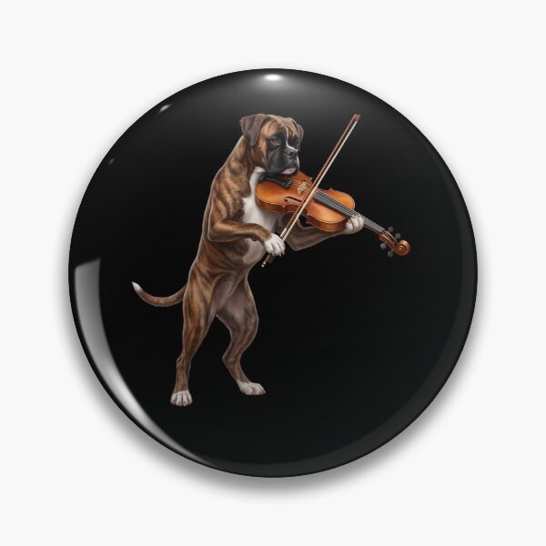Item preview, Boxer Dog Playing Viloin Player Violinist Dog Lover designed and sold by TerryConnells.