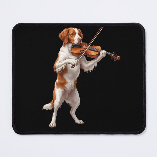 Item preview, Brittany Playing Viloin Player Violinist Dog Lover designed and sold by TerryConnells.