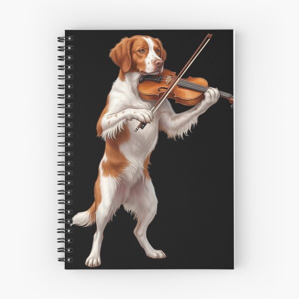 Item preview, Brittany Playing Viloin Player Violinist Dog Lover designed and sold by TerryConnells.