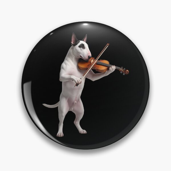 Item preview, Bull Terrier Playing Viloin Player Violinist Dog Lover designed and sold by TerryConnells.