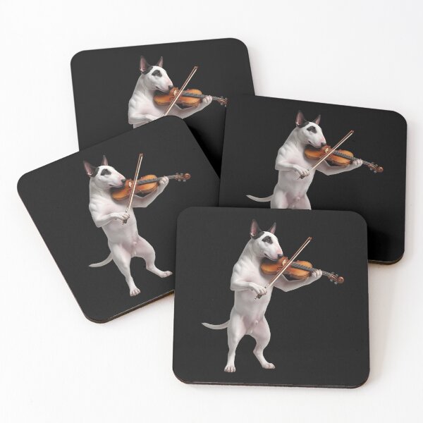 Artikelvorschau, Bullterrier spielt Violine, ist ein Hundeliebhaber. entworfen und verkauft von TerryConnells.