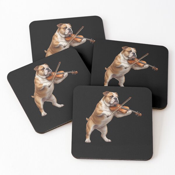 Artikelvorschau, Bulldogge spielt Violine, ist ein Geiger und liebt Hunde entworfen und verkauft von TerryConnells.