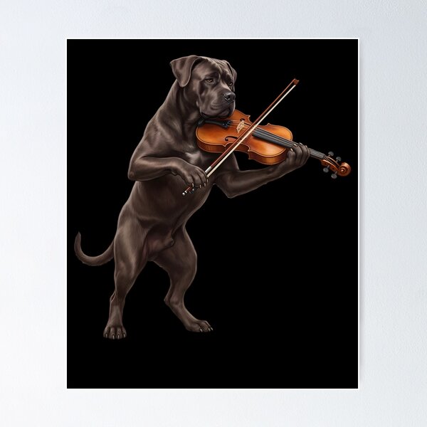 Item preview, Cane Corso Playing Viloin Player Violinist Dog Lover designed and sold by TerryConnells.