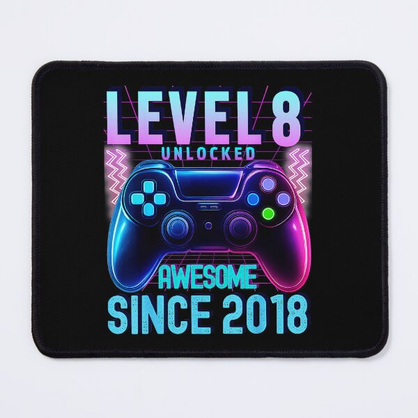 Item preview, Level 8 Unlocked Retro Neon Gamer Milestone designed and sold by FGTV2021.