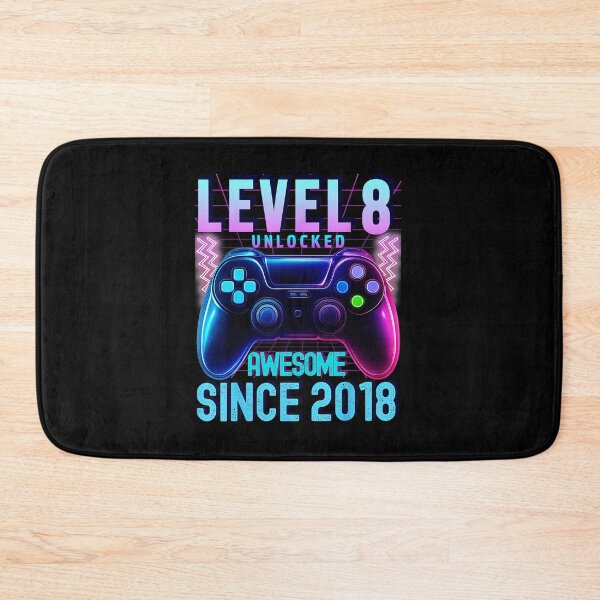 Item preview, Level 8 Unlocked Retro Neon Gamer Milestone  designed and sold by FGTV2021.