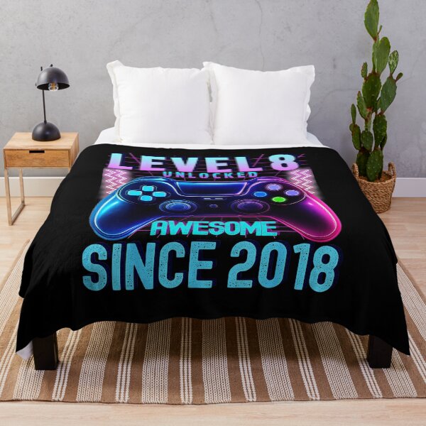 Item preview, Level 8 Unlocked Retro Neon Gamer Milestone designed and sold by FGTV2021.