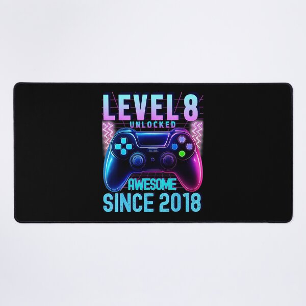 Item preview, Level 8 Unlocked Retro Neon Gamer Milestone designed and sold by FGTV2021.