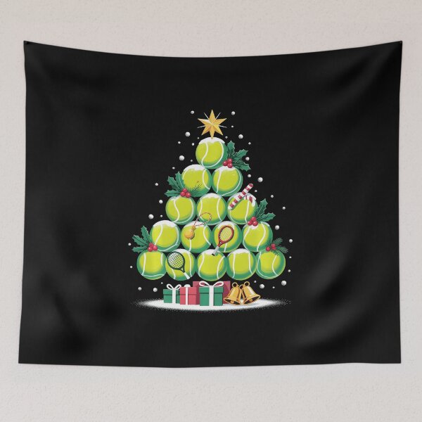 Item preview, Tennis Ball Christmas Tree Festive Holiday Sports  designed and sold by WayTBeenkenArt.