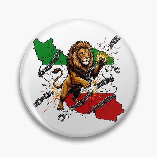 Item preview, Persian Lion Breaking Chains – Freedom Iran Symbol designed and sold by HeleDesign1983.
