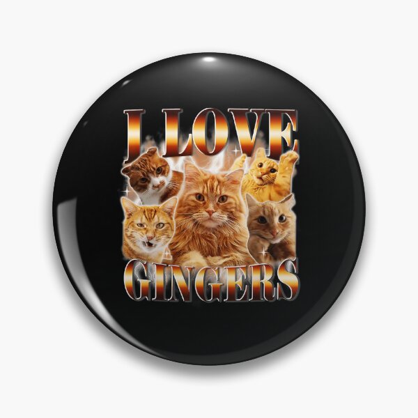 Item preview, I Love Gingers Funny Orange Cat Meme  designed and sold by tadmercado.
