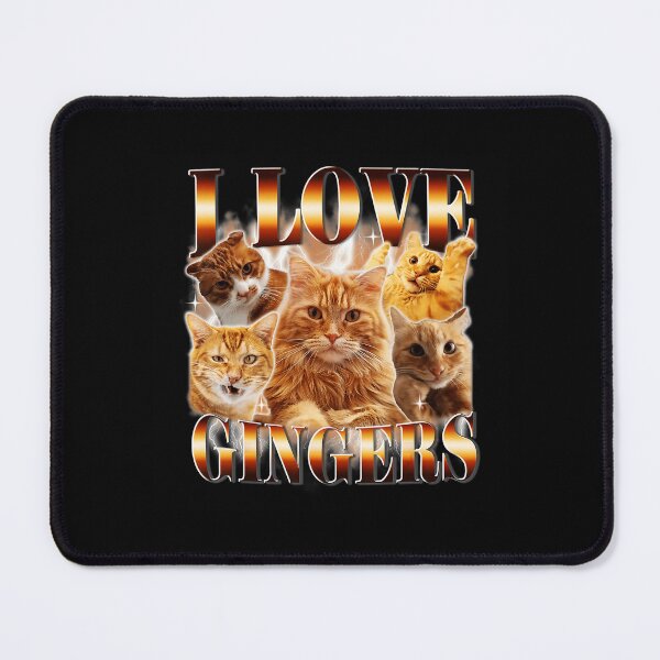Item preview, I Love Gingers Funny Orange Cat Meme designed and sold by tadmercado.